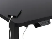 Eckschreibtisch elektrisch höhenverstellbar DESTINES 160 cm 109 cm Schwarz rechtsseitig_927799