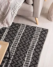Teppich FEHIMLI Schwarz 140 x 200 cm Echtleder_1179437