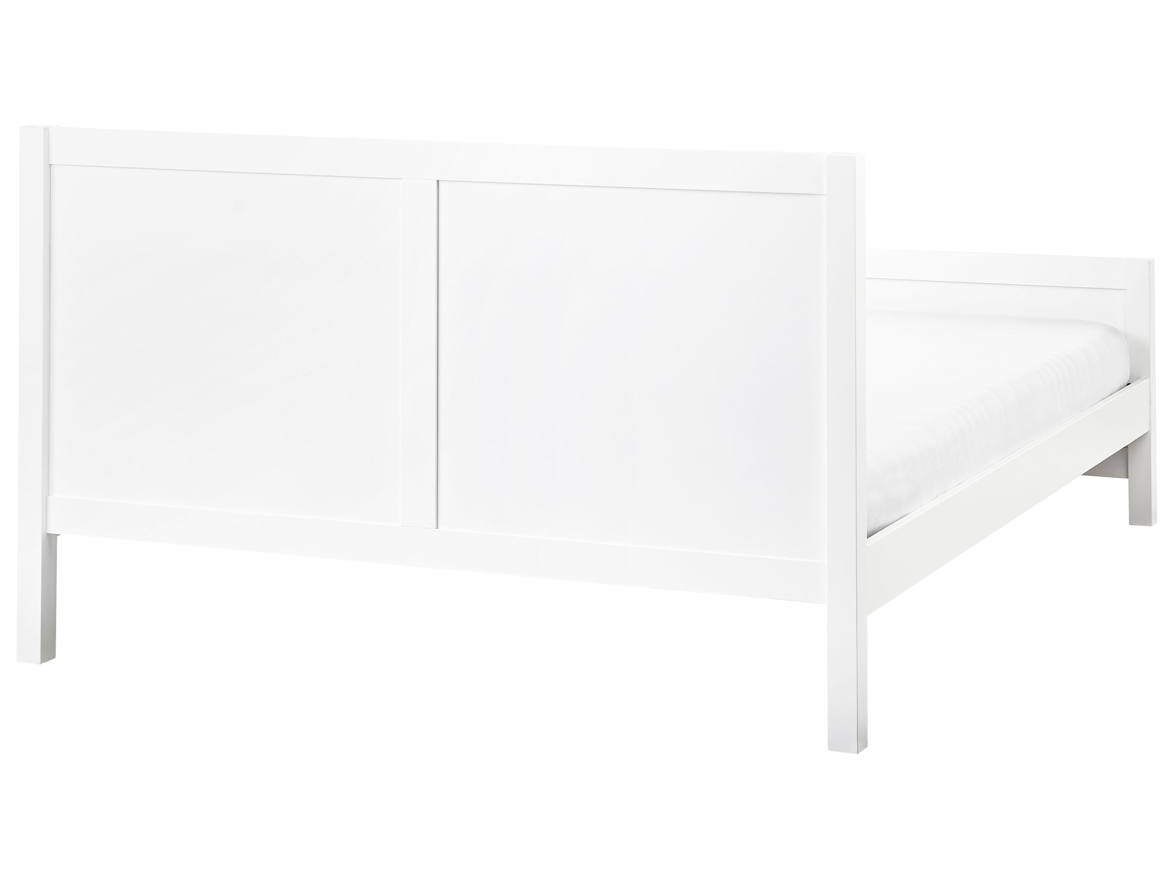 Bed Wood CHAMPAGNAT 160 x 200 cm (EU King Size) White_960209
