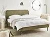 Bett mit Lattenrost Cord FLAYAT 160 x 200 cm Grün