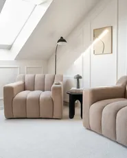 Sessel AGERUP Bouclé Beige_977979