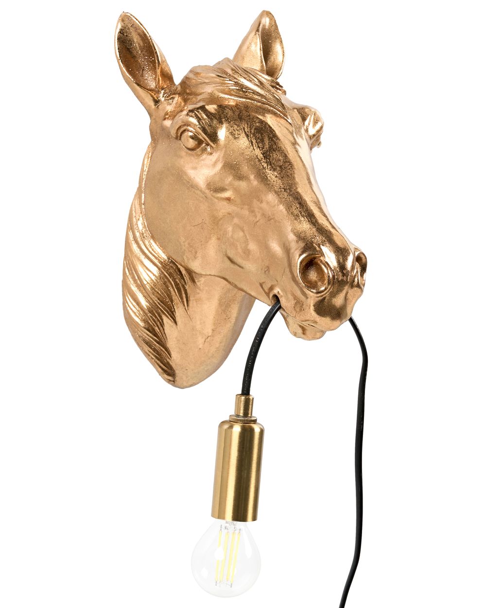 Stenska svetilka Konj PHILIPPE Golden