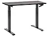 Schreibtisch manuell höhenverstellbar DESTINES 120 cm x 72 cm Schwarz