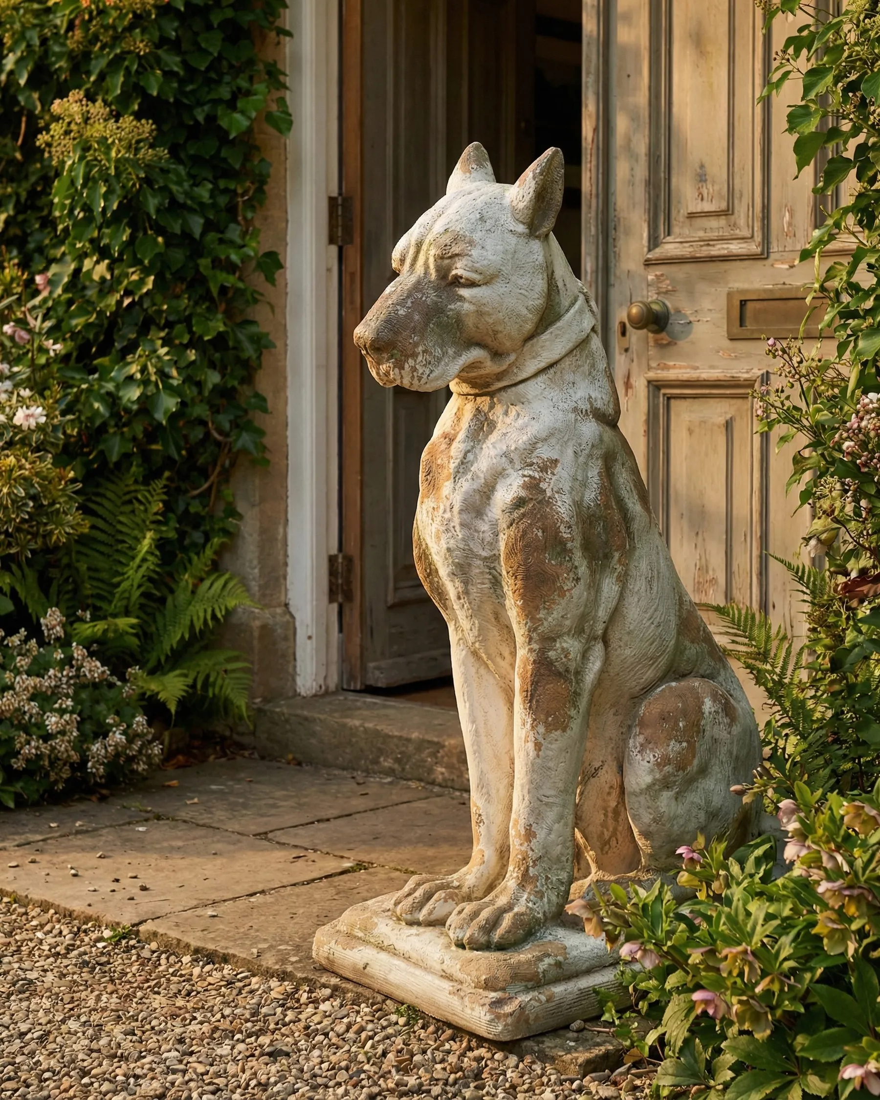 Gartenskulptur CAPALBIO Hund Beige_1054968