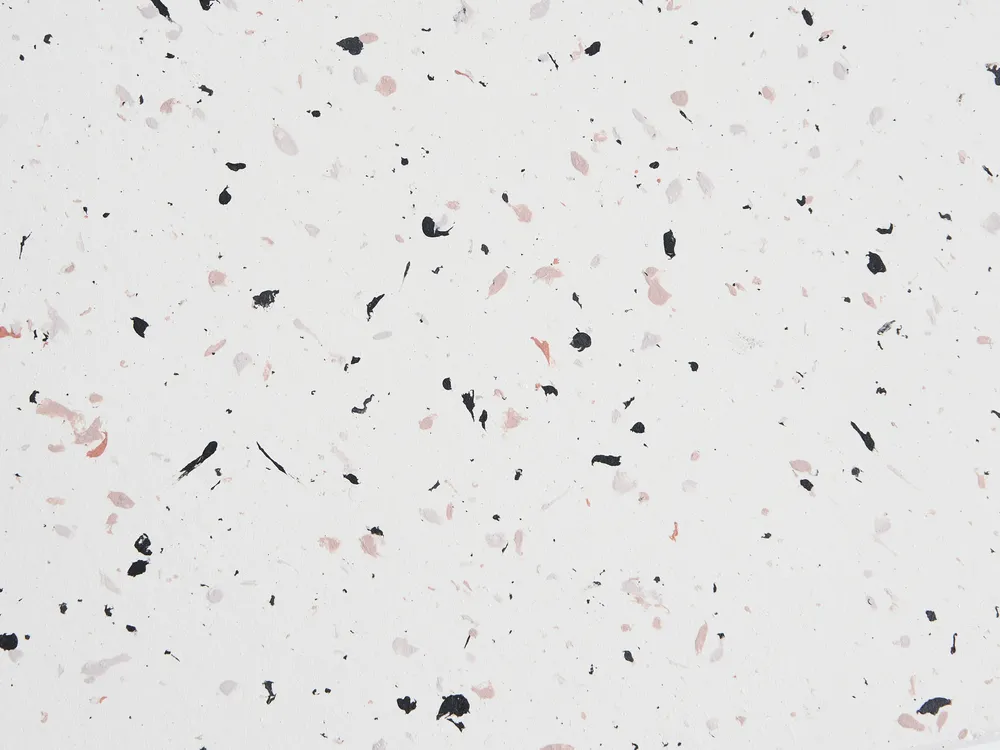 Beistelltisch TELLARO 32 cm 37 cm Terrazzo Optik Cremeweiß_1044211