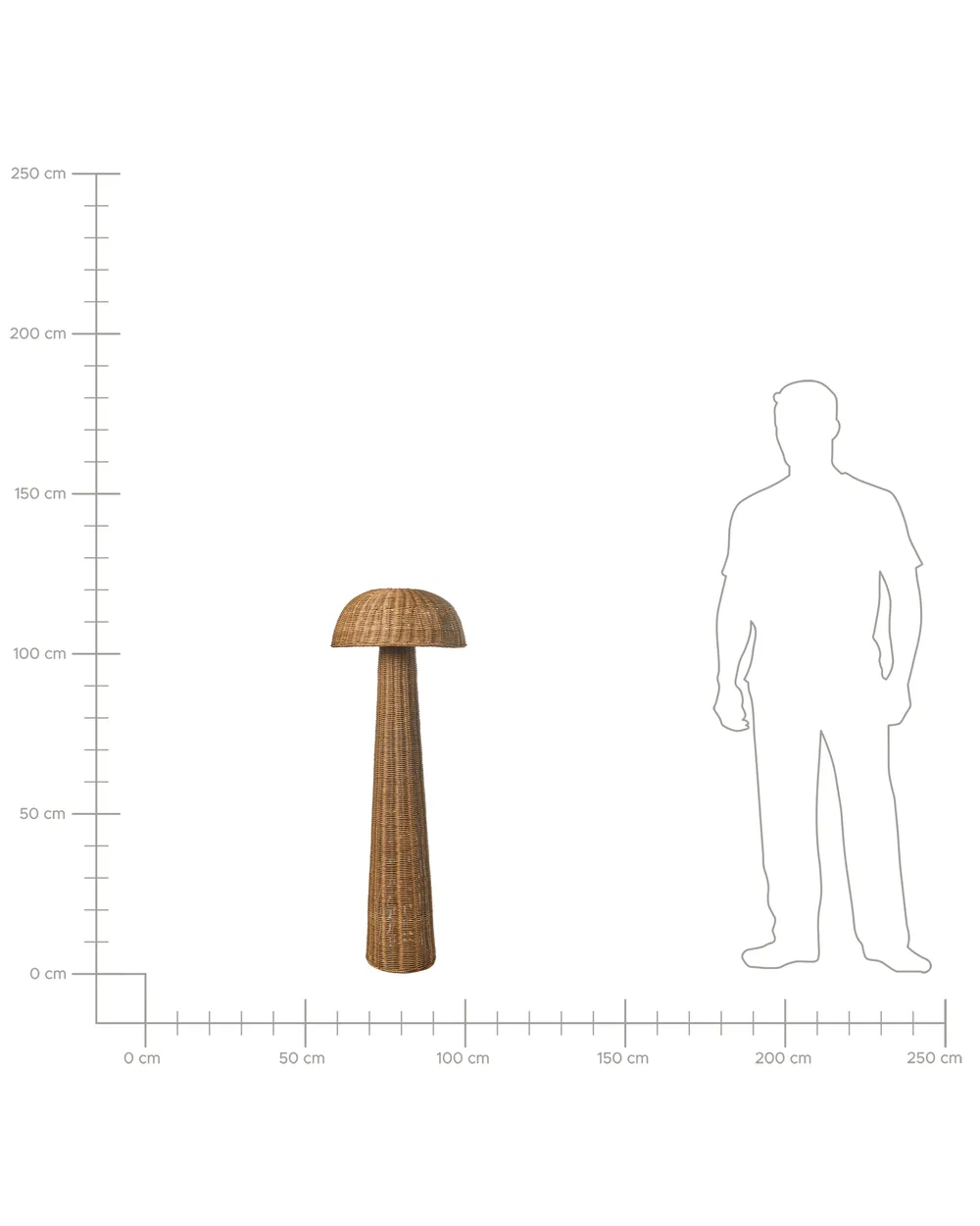 Stehlampe ALERO Rattan Naturfarben_1017054