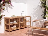 Outdoor-Kücheninsel VENOSA Braun Akazienholz_1155527
