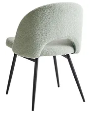 Esszimmerstuhl 2er Set ONAGA Bouclé Hellgrün_968428