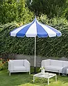 Marktschirm 245 cm MINOA Weiß / Blau