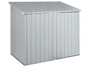 Geräteschuppen MOENA 158 cm 96 cm Metall Hellgrau_937632