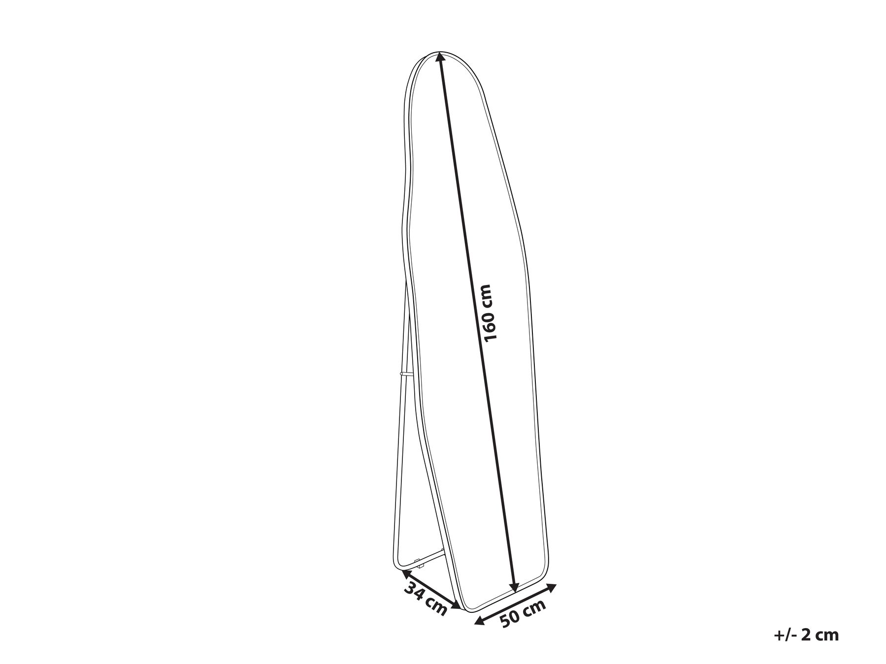 Standspiegel LARCHE 160 cm Metall Gold_914849