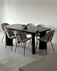 Dining Table ATLIN Black 180 cm 90 cm_953860