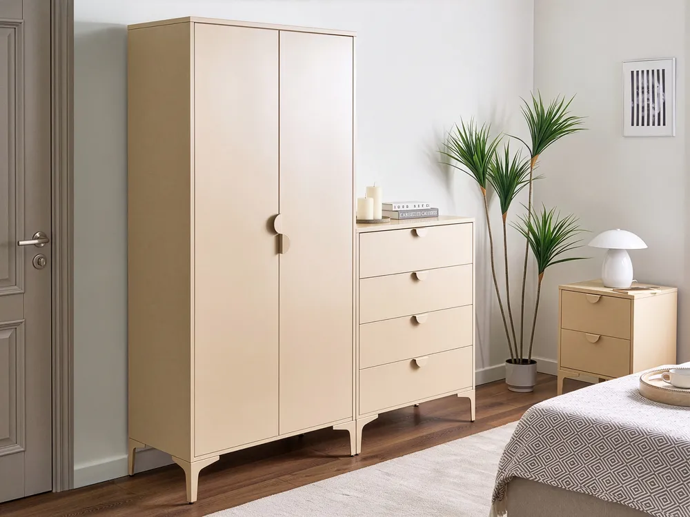Kleiderschrank ARDURA Beige Metall_1077610