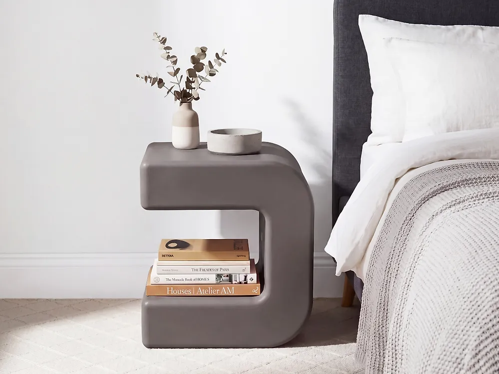 Set of 2 Side Tables MOZIA Taupe_1166047