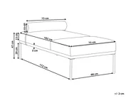 Chaiselongue MALMOS Kunstleinen Kunstleder Braun_931188