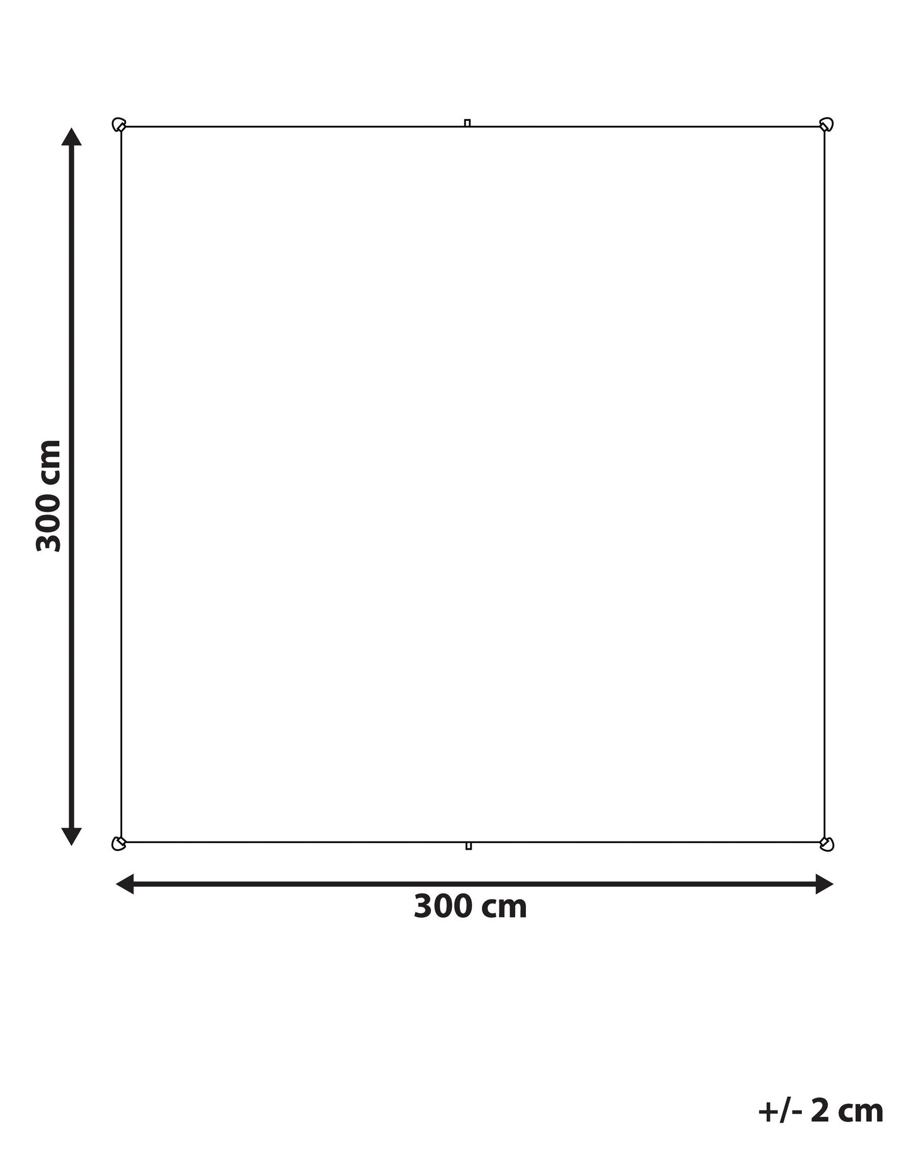 Sonnensegel LUKKA 300 cm 300 cm Cremeweiß_813071