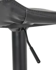 Set of 2 Bar Stools LEBRIJA Swivel Faux Leather Black_1011408