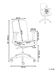 Bürostuhl KAMILON Stoff Hellgrau_1084803