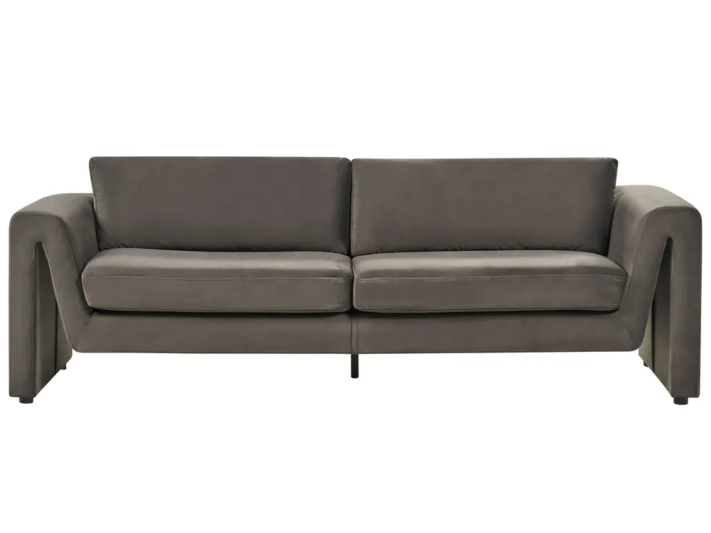 Sofa 3 Seater MAUNU Velvet Graphite Grey