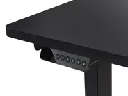 Eckschreibtisch elektrisch höhenverstellbar DESTINES 160 cm 109 cm Schwarz rechtsseitig_927798