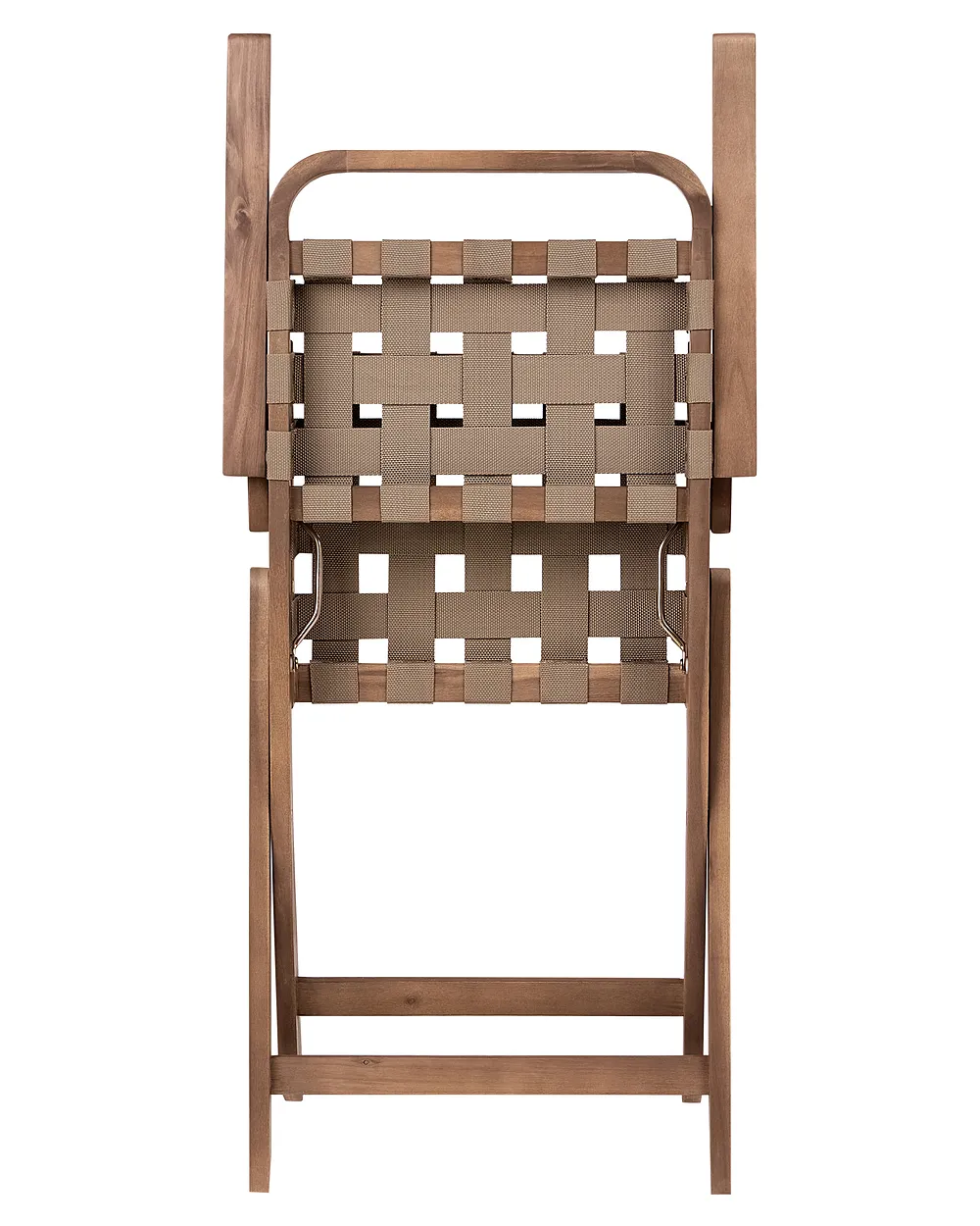 Set of 2 Garden Chairs MILZANO Acacia Wood Brown_1156068