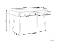 Schreibtisch ESLANE 120 cm 60 cm Weiß_1068921