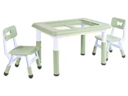 Kids Table with Chairs BONDO Green_1124388