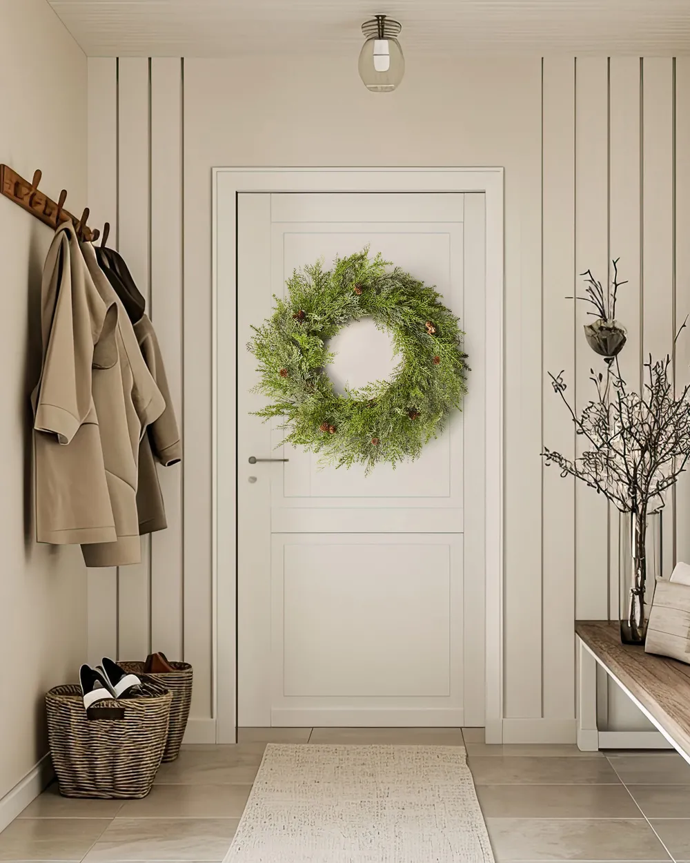 Christmas Wreath PANRUN 70 cm Green_936148