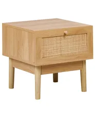1 Drawer Bedside Table NIVO Light Brown_933981