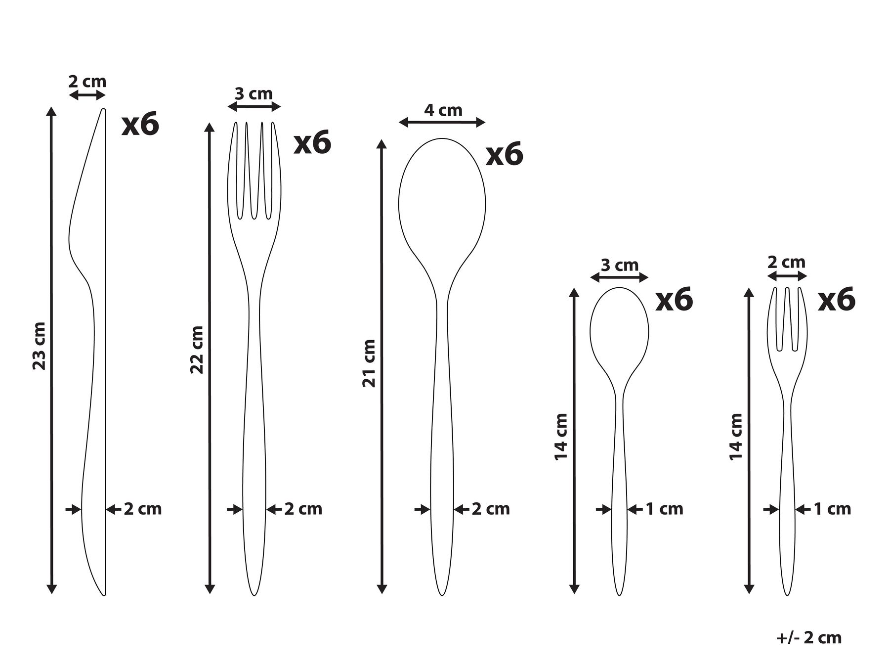 Besteckset 30-teilig FARFALLE Silber_1037811