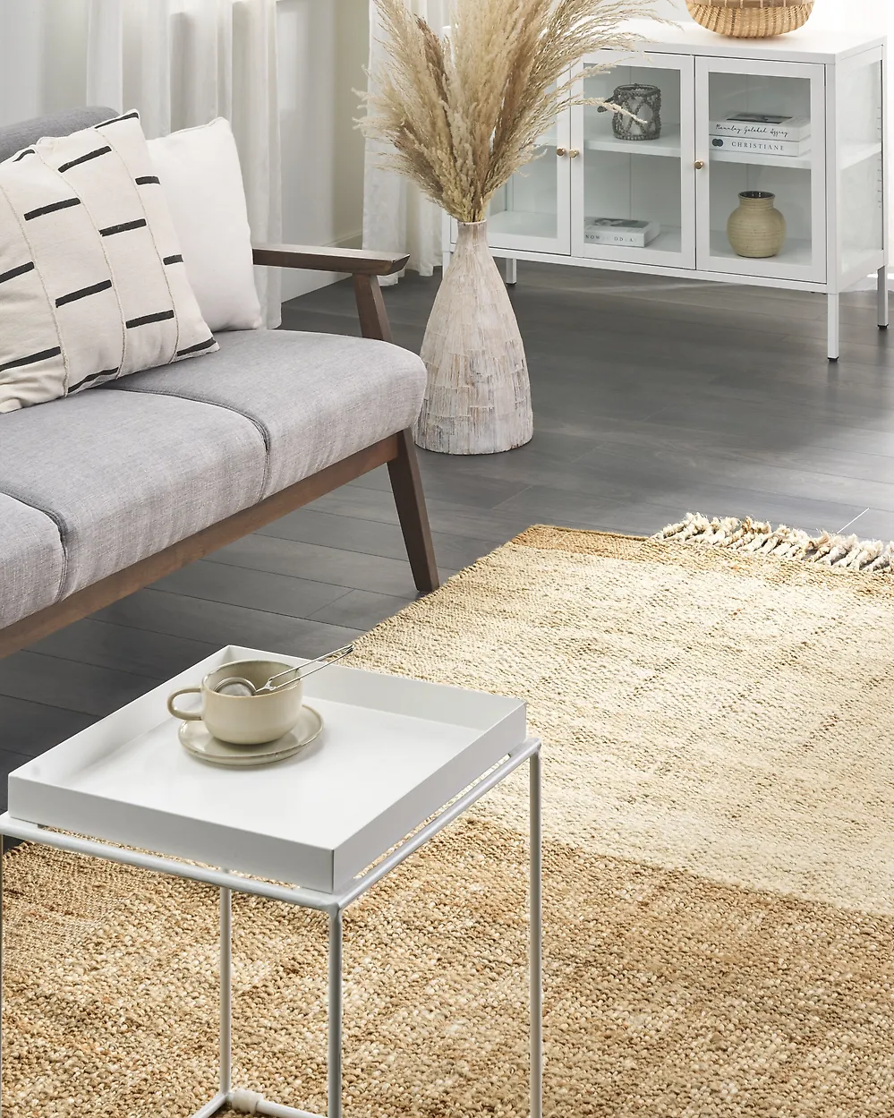 Teppich KARKIN Beige 160 x 230 cm Jute_1179659