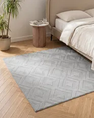 Teppich KEVIREL Grau 160 x 160 cm_1124550