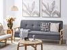 Schlafsofa 3-Sitzer TJORN Stoff Grau