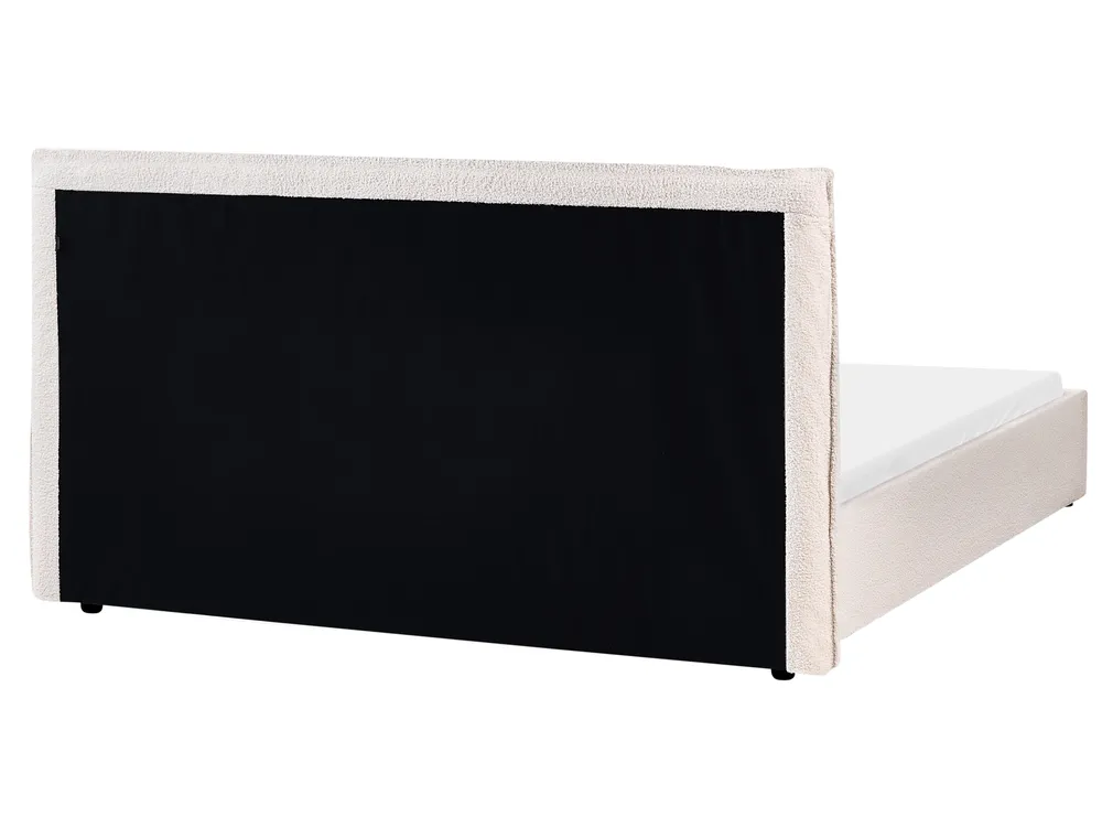 Vodna postelja Knjižica LAVAUR 160 x 200 cm Kremasto bela_985855