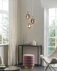 Pendant Lamp RALFES Glass Brass_868517