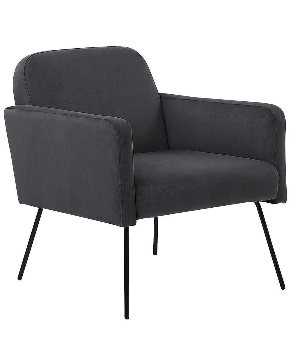 Sessel NARKEN Samtstoff Grau