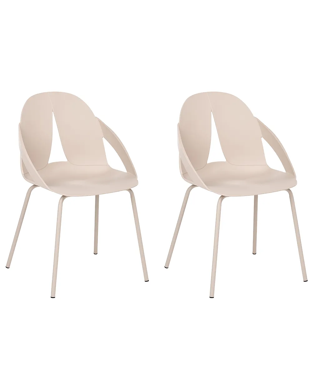 Gartenstuhl 2er Set BOLGHERI Beige