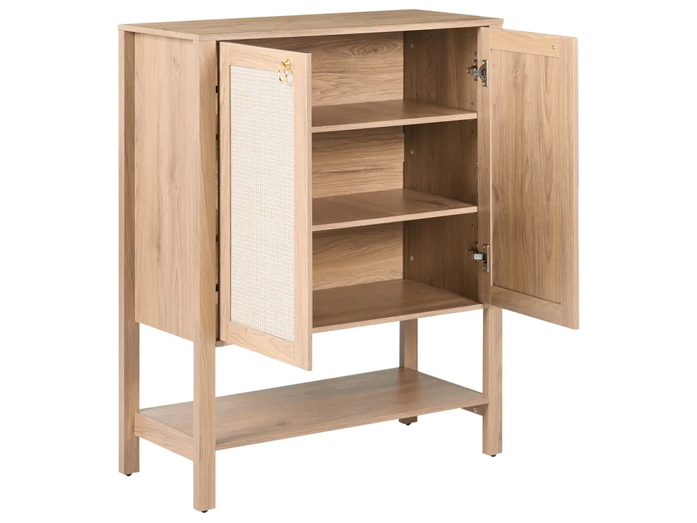 Shoe Storage Cabinet BEAULAC Light Brown_1136133