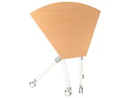 Klappbares Eck-Schreibtischmodul BENDI 90 cm 64 cm Braun_1030800