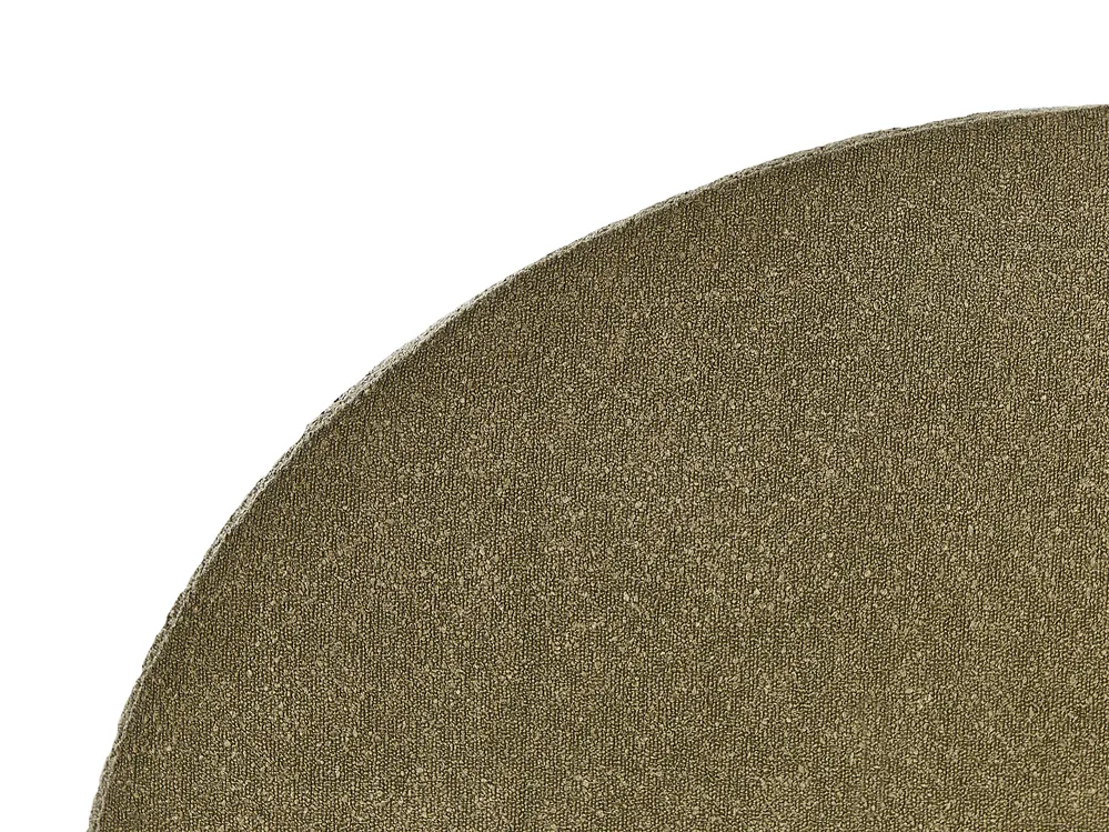 Ottoman Bed VAUCLUSE Boucle Olive Green 140 x 200 cm (EU Double)_909678