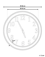 Wanduhr HORW 48 cm Metall Bunt_798201