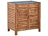 Outdoor-Küchenschrank BRUCOLI Braun Akazienholz