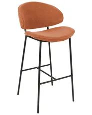 Set of 2 Bar Chairs KIANA Orange_908131