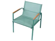 Lounge Set mit Tisch 4-Sitzer LEDRO Metall Grün_1077076