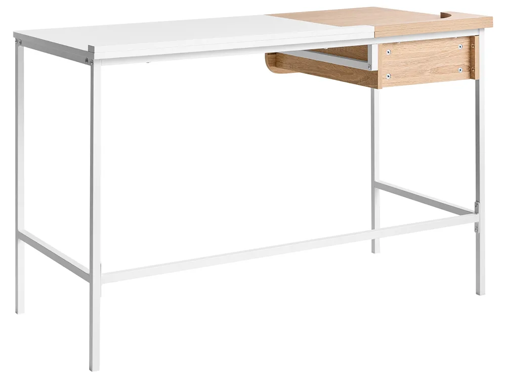 Schreibtisch OCATE 120 cm 60 cm Weiß_1054839