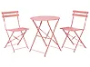 Bistro Set klappbar FIORI Metall Korallenrot