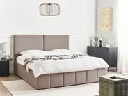 Bett mit Stauraum CASTELNAVET Stoff Taupe 180 x 200 cm_972933