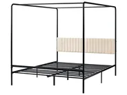 Himmelbett Metall MIRABEAU 160 x 200 cm Schwarz_1033519