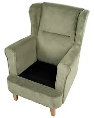 Ohrensessel ABSON Cord Grün_1185978
