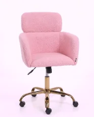 Desk Chair ALENA Boucle Pink_1150401